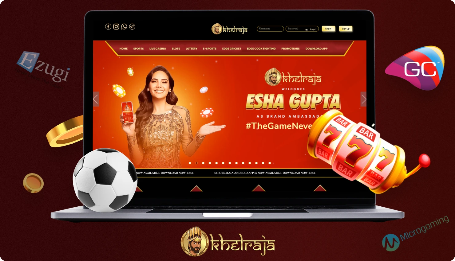 Khelraja provides its Indian customers with sports betting and gambling, including casinos