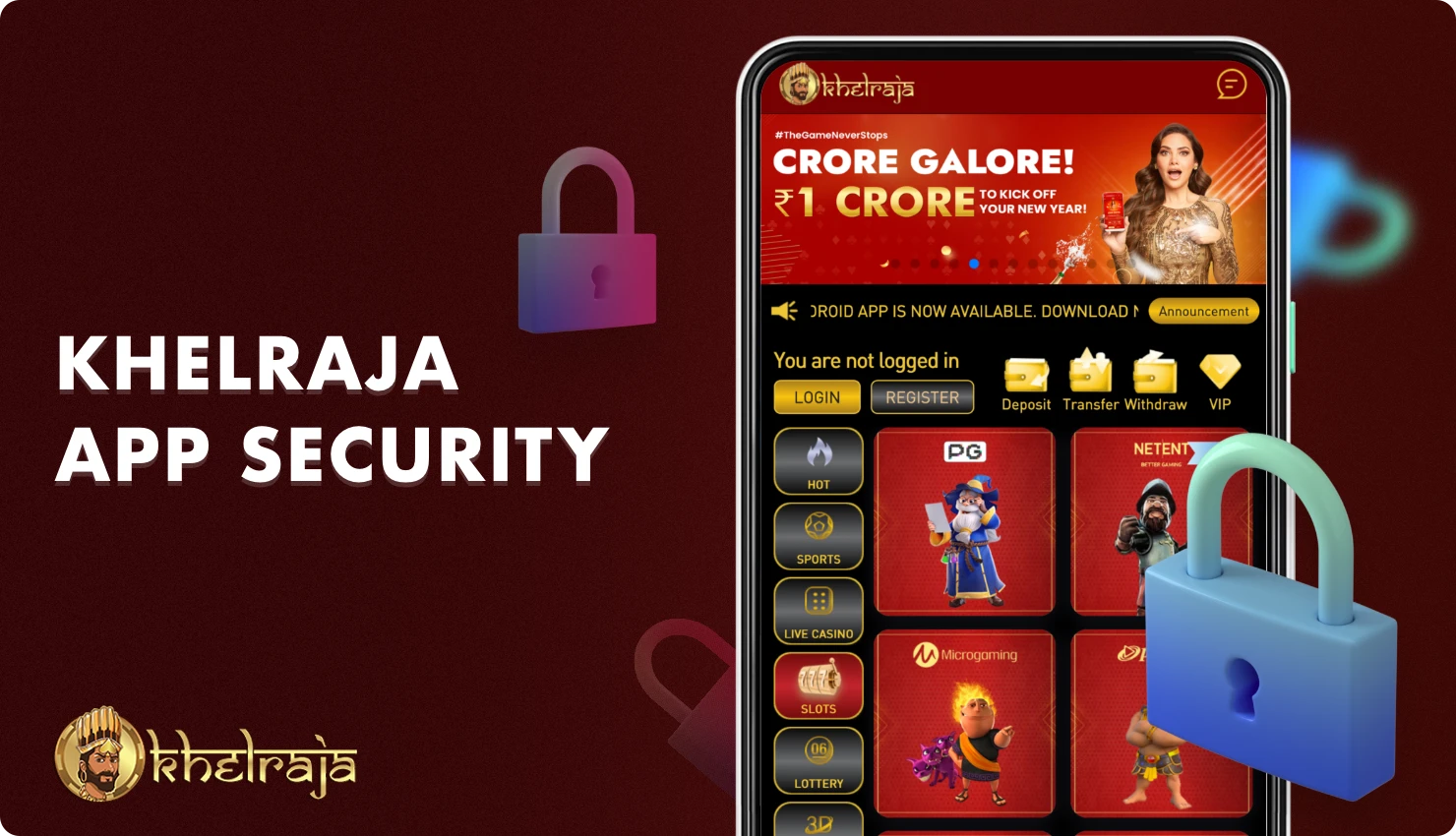 Khelraja mobile app for sports and casino betting protects its users' data